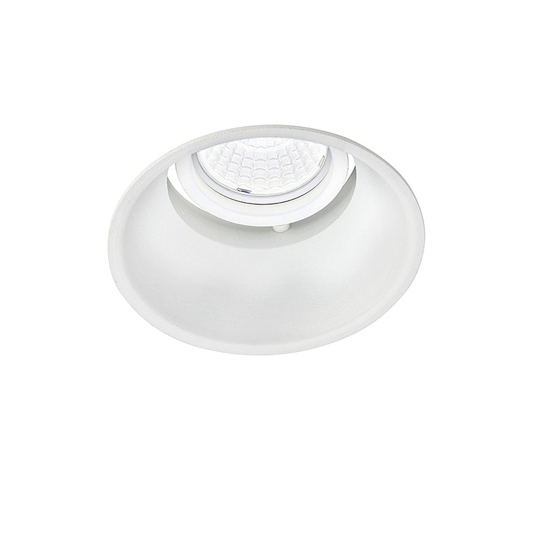 IN, LED-downlight för takinfällnad, lågbyggande och väl avbländad.