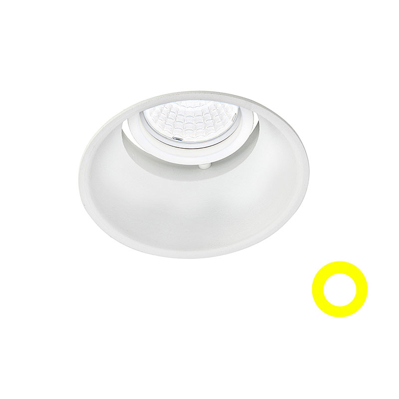 IN Natural toning, LED-downlight för takinfällnad, lågbyggande och väl avbländad.