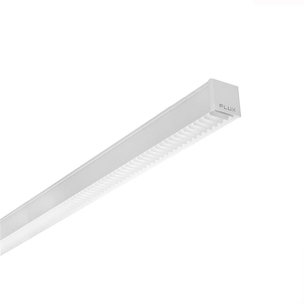 Hi line surface lamell optik, Slimmad interiör ytmonterad armatur med lameller + optik