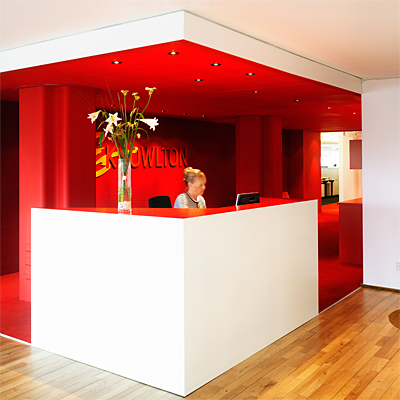 Projekt, Kontorsbelysning: Hill & Knowlton kontor