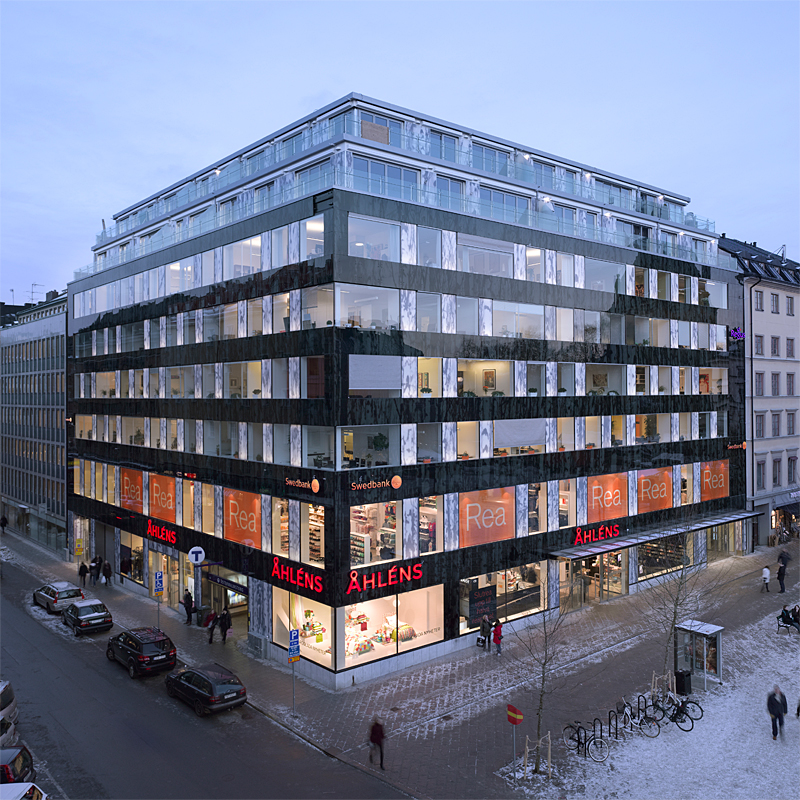 Projekt, Fasadbelysning / släpljus: Kv Krejaren