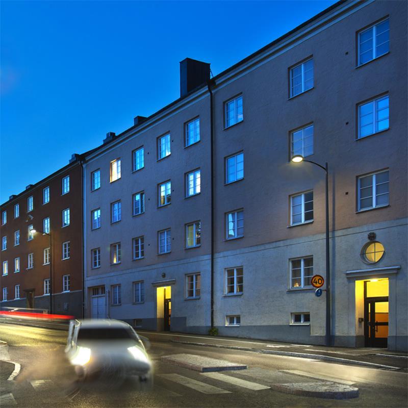 Projekt, Gatubelysning: Avskärmad gatubelysning i Sundbyberg
